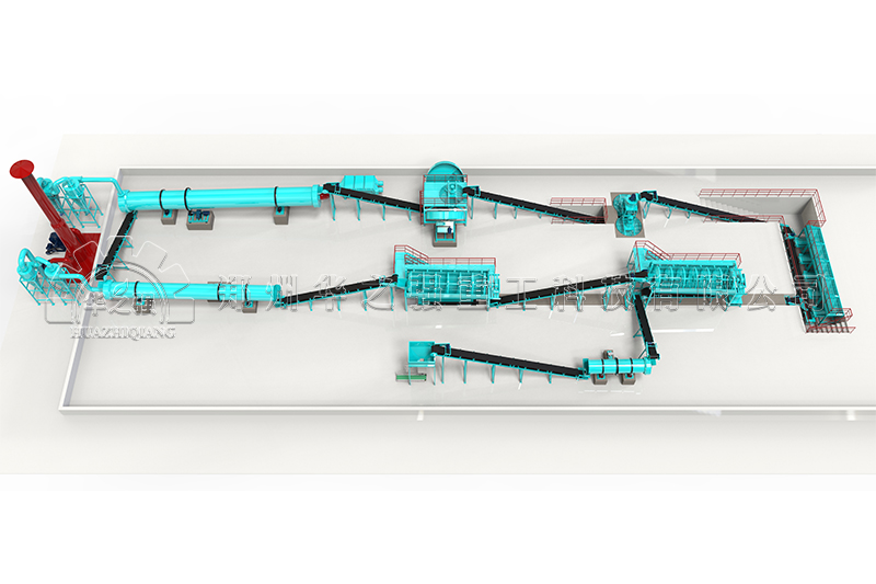 年產5000噸小型有機肥生產線配置詳細介紹 